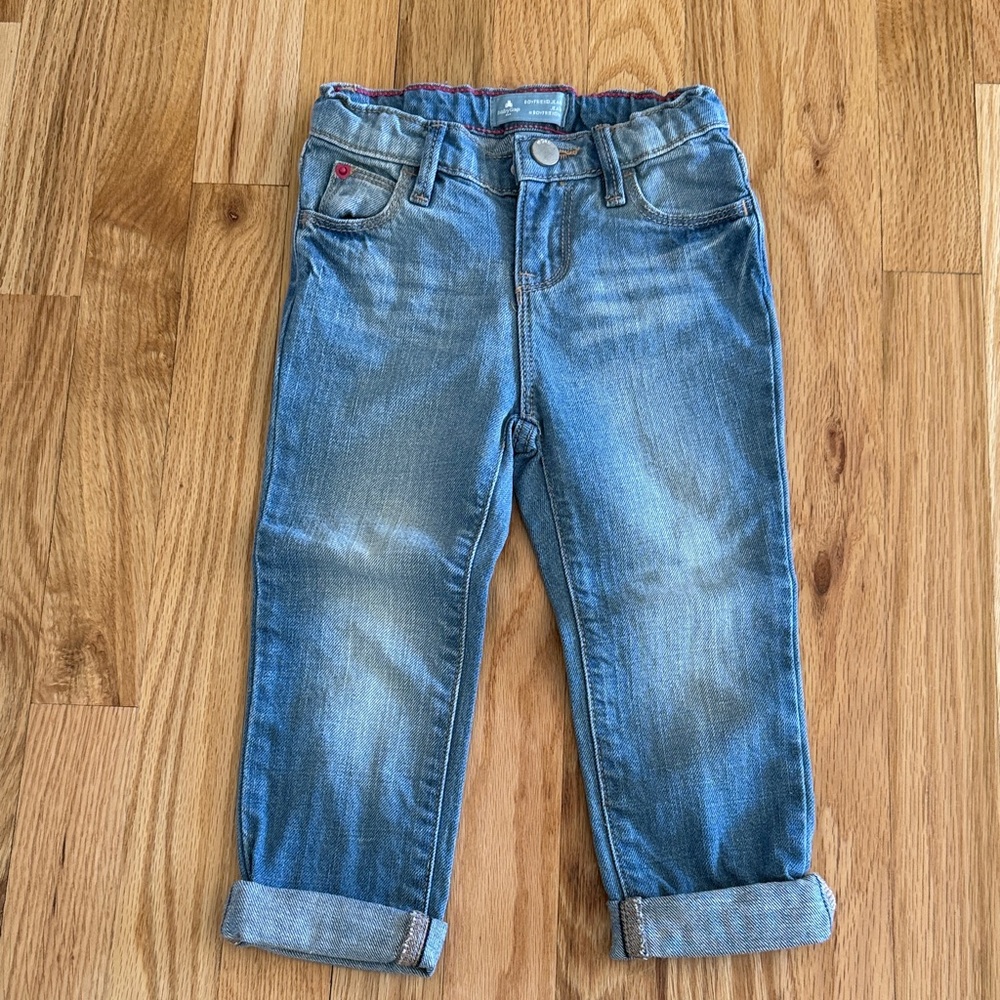 GAP Kids Medium Blue Denim Jeans with Cuffed Hem